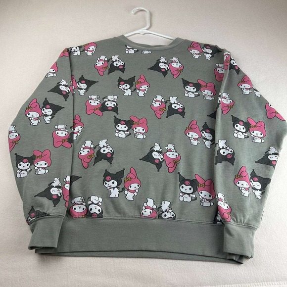 Sanrio Hello Kitty My Melody Friends All Over Print Crewneck Sweatshirt XS AOP - Picture 1 of 8